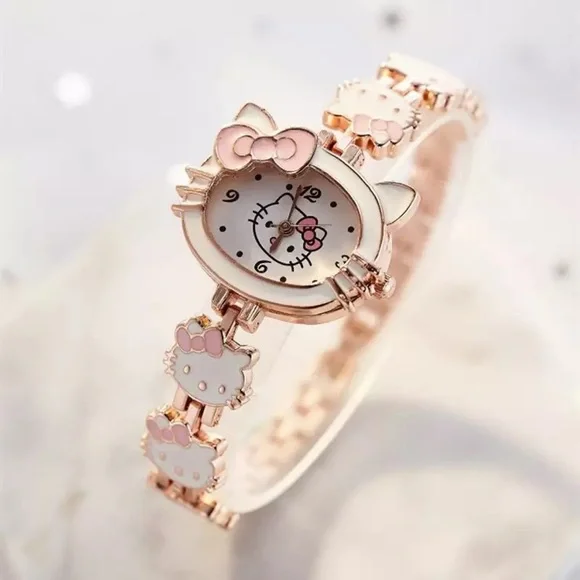 HELLO KITTY WHITE WATCH - NEW Hello Kitty iTime Digital Adult 46mm Smart Watch with White  main image 4